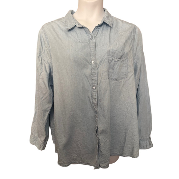 Como Vintage Light Blue Button Down Shirt - Picture 2 of 8